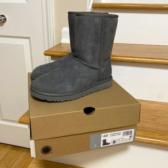 UGG Shoes - Grey Short Ugg Boots